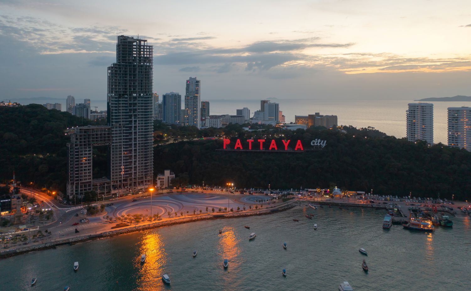 skyline view of pattaya